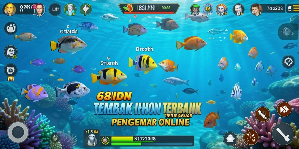 Screenshot gameplay 68IDN menampilkan aksi seru menangkap ikan.