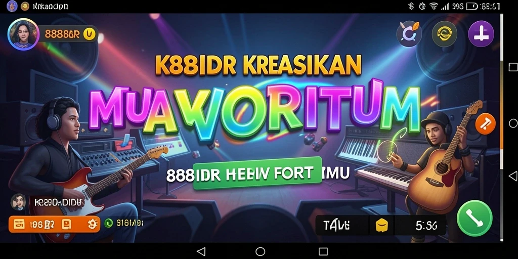 Tampilan gameplay 888IDR dengan pengalaman musik interaktif.