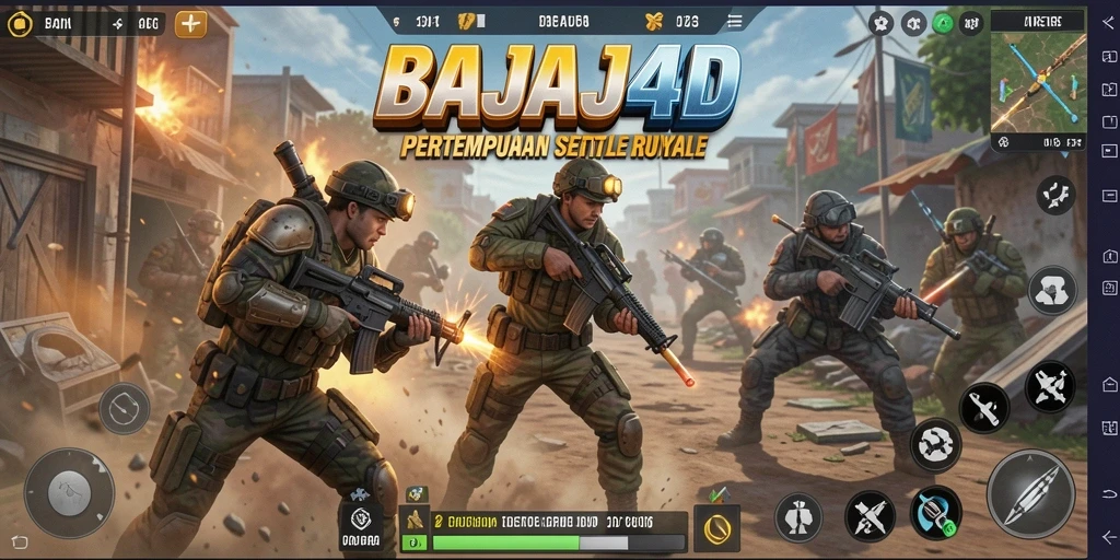 Screenshot menunjukkan aksi seru dari pertempuran di BAJAJ4D.
