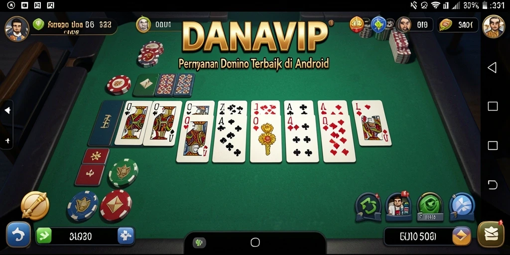 Tampilan menarik gameplay Domino di DANAVIP.