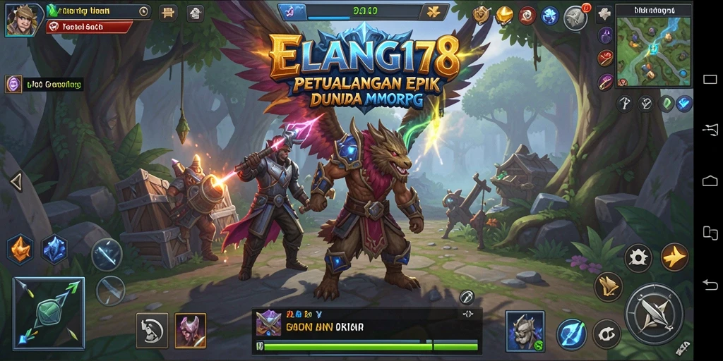 Tangkapan layar dari gameplay epik ELANG178 dalam dunia MMORPG.
