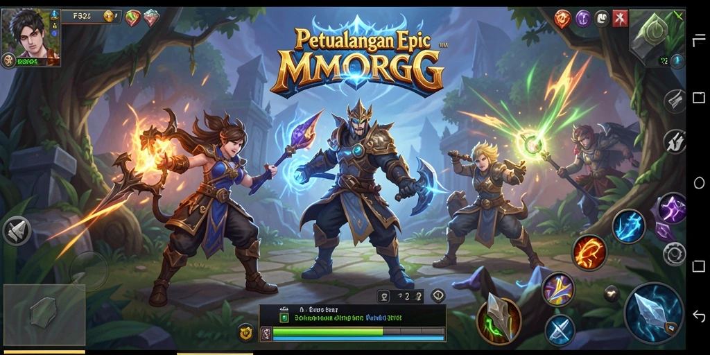 Tampilan gameplay epik di dunia F32 yang luas dan menakjubkan.