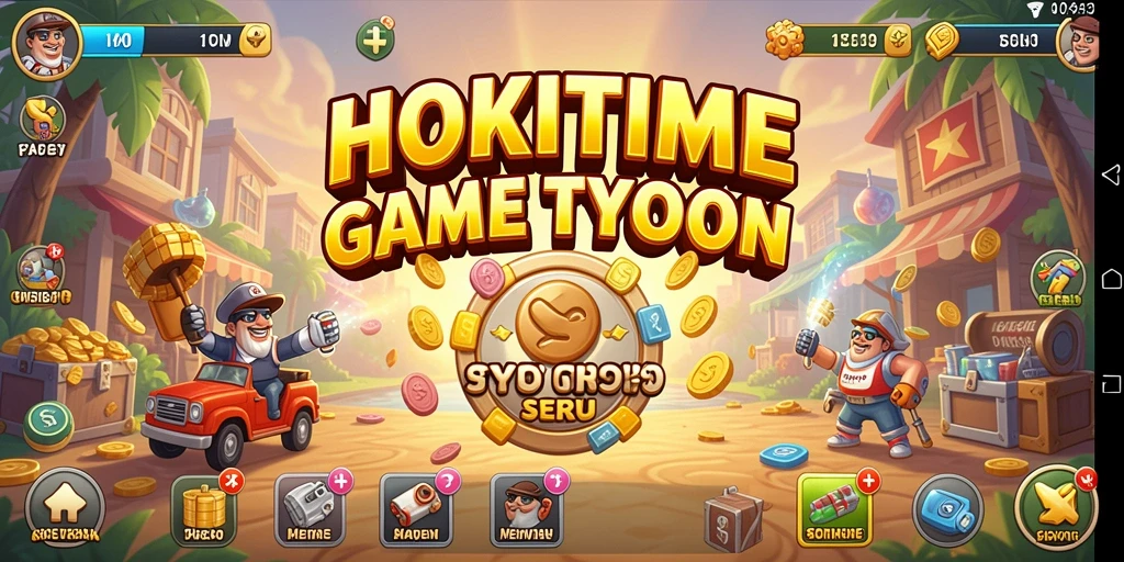Screenshot HOKITIME menampilkan momen seru dalam gameplay Tycoon.