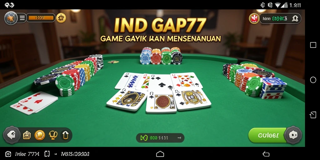 Screenshot gameplay Gaple IND777 yang menyenangkan.