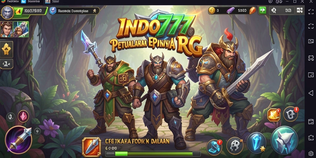 Tampilan gameplay seru di INDO777 dengan aksi RPG mendebarkan.