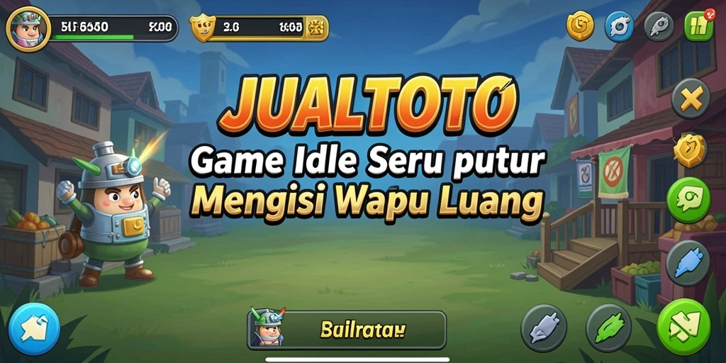 Tampilan gameplay JUALTOTO yang sederhana dan menarik dalam kategori Idle.