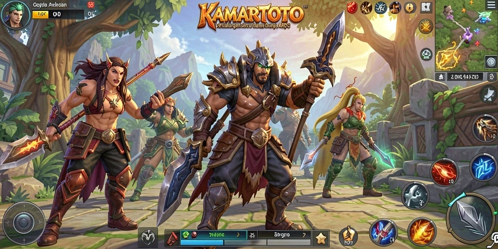 Screenshot gameplay KAMARTOTO menampilkan aksi mendebarkan dalam dunia ARPG.