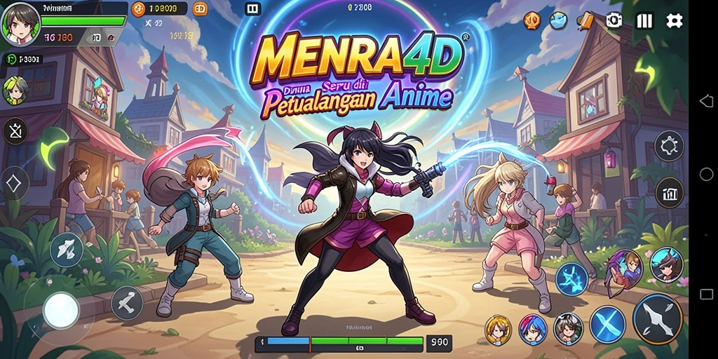 Tampilan menawan dari gameplay dinamis MENARA4D.