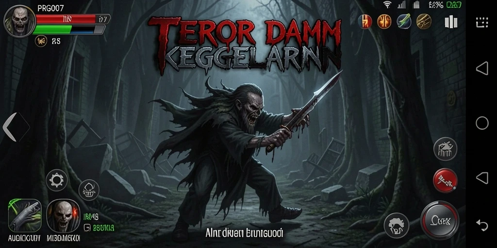 Tampilan gameplay menegangkan dari PRG007 dengan suasana Horror yang mencekam.