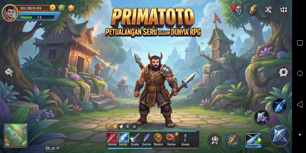 Tampilan gameplay seru dalam PRIMATOTO dengan pertarungan yang mendebarkan.