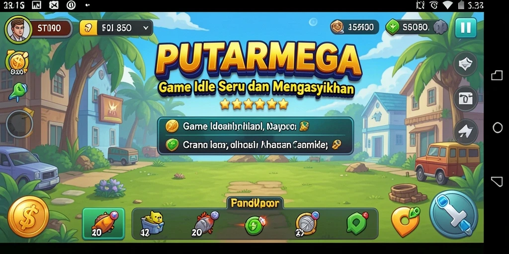 Tampilan screenshot gameplay PUTARMEGA yang mengasyikkan.