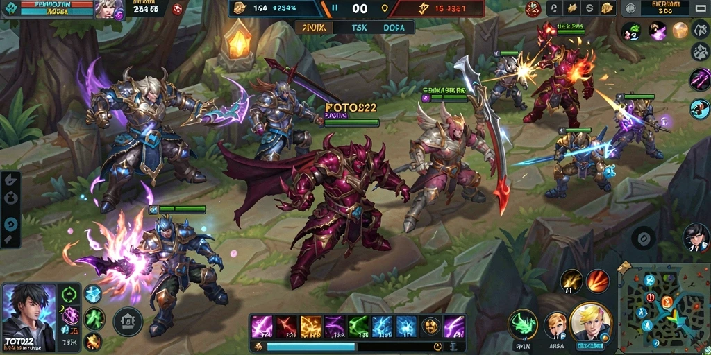 Gameplay seru TOTO22 dengan karakter dan tim yang berstrategi.