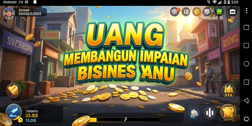 Tampilan gameplay UANG yang menantang dan menarik bagi pengusaha.